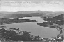 SA1649 - Panoramic view of Mascoma Lake. Identified on the front., Winterthur Shaker Photograph and Post Card Collection 1851 to 1921c